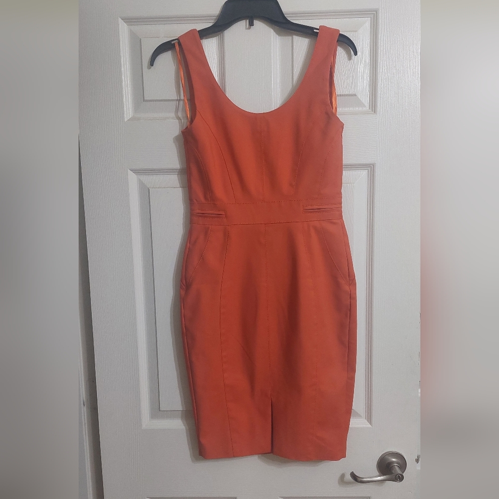Elisabetta Franchi Midi Sleeveless Zipper Dress - Picture 2 of 8